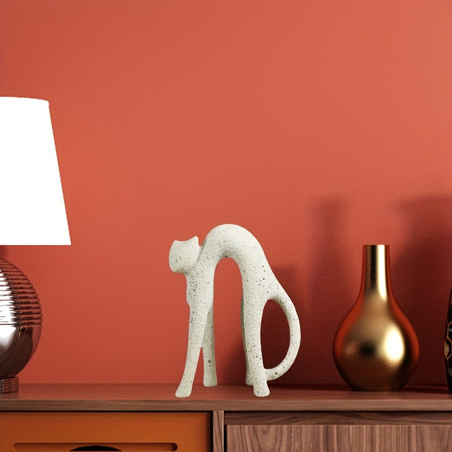 Tnessential Abstract Cat Figurines 3D Decor