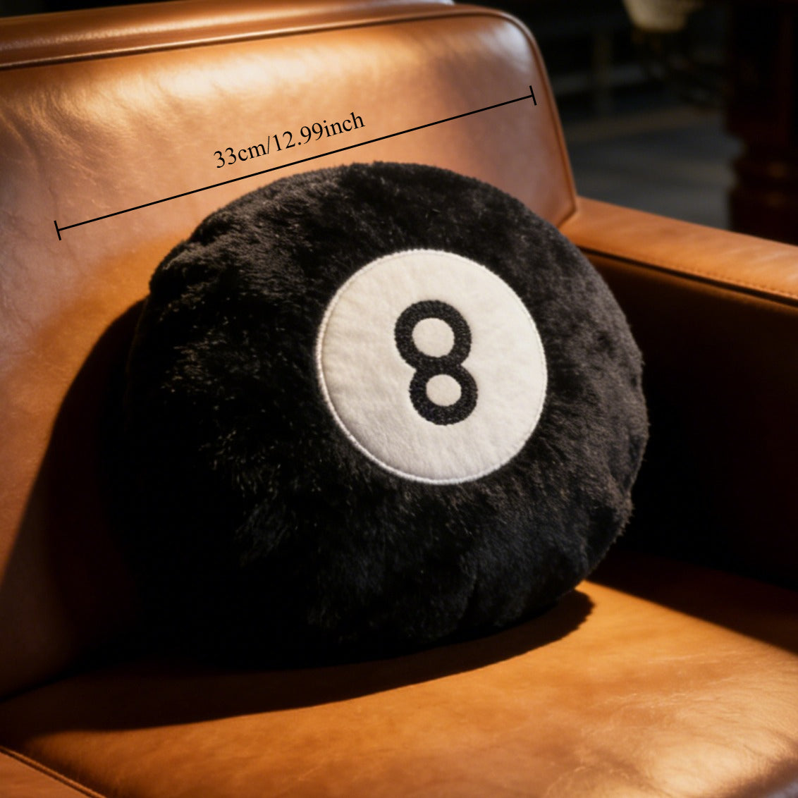 Tnessential Black Eight Plush Doll 3D Decor