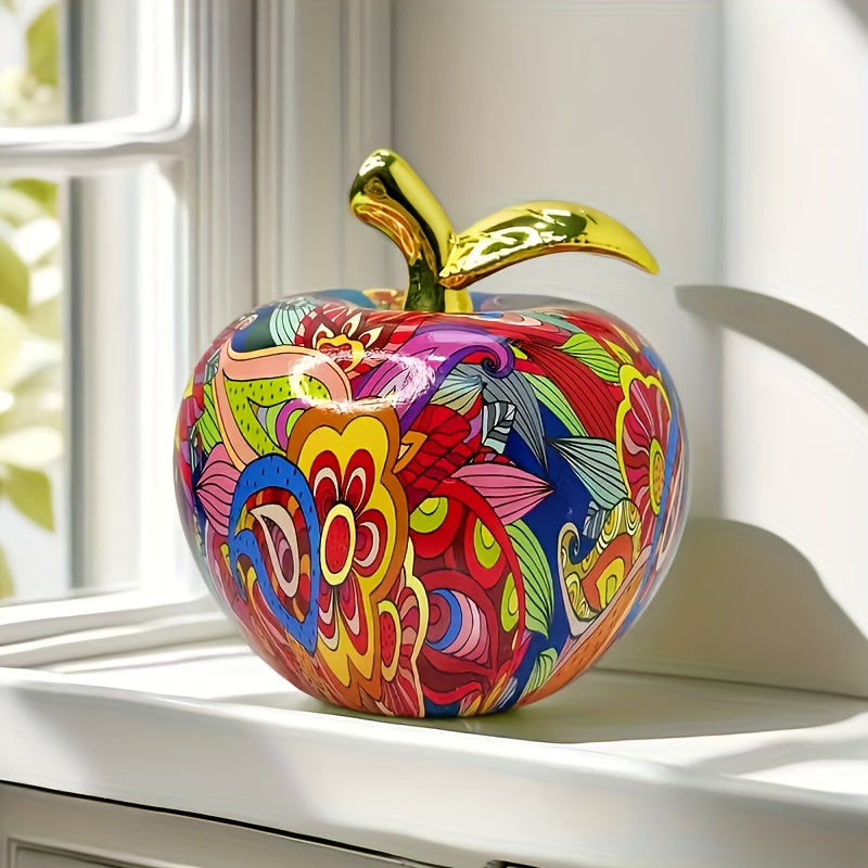 Tnessential Creative and Exquisite Colorful Apple Statues 3D Decor