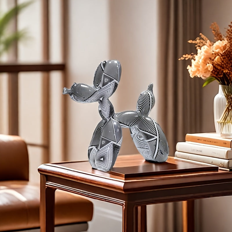 Tnessential Elegant Nordic Style Resin Balloon Dog Decoration 3D Decor