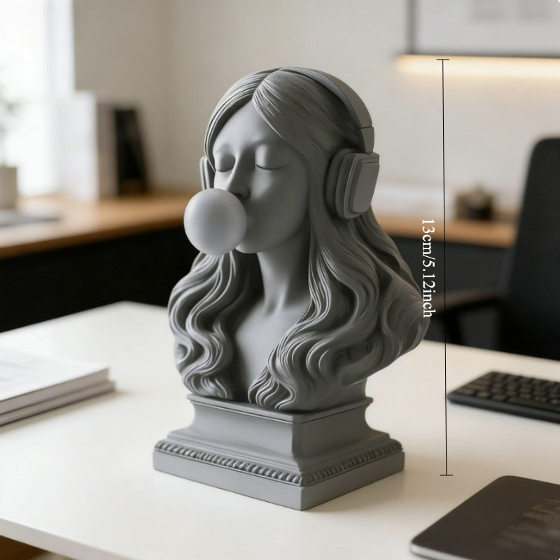 Tnessential Fashionable and Fun Interactive Bust Sculpture 3D Decor