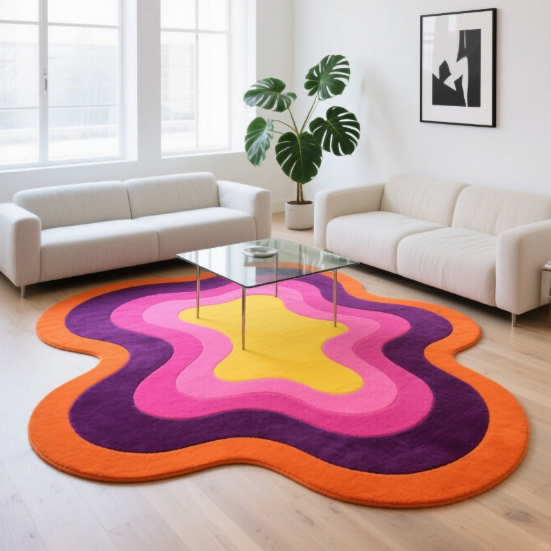 BROWN IRREGULAR 4 RUG view 3