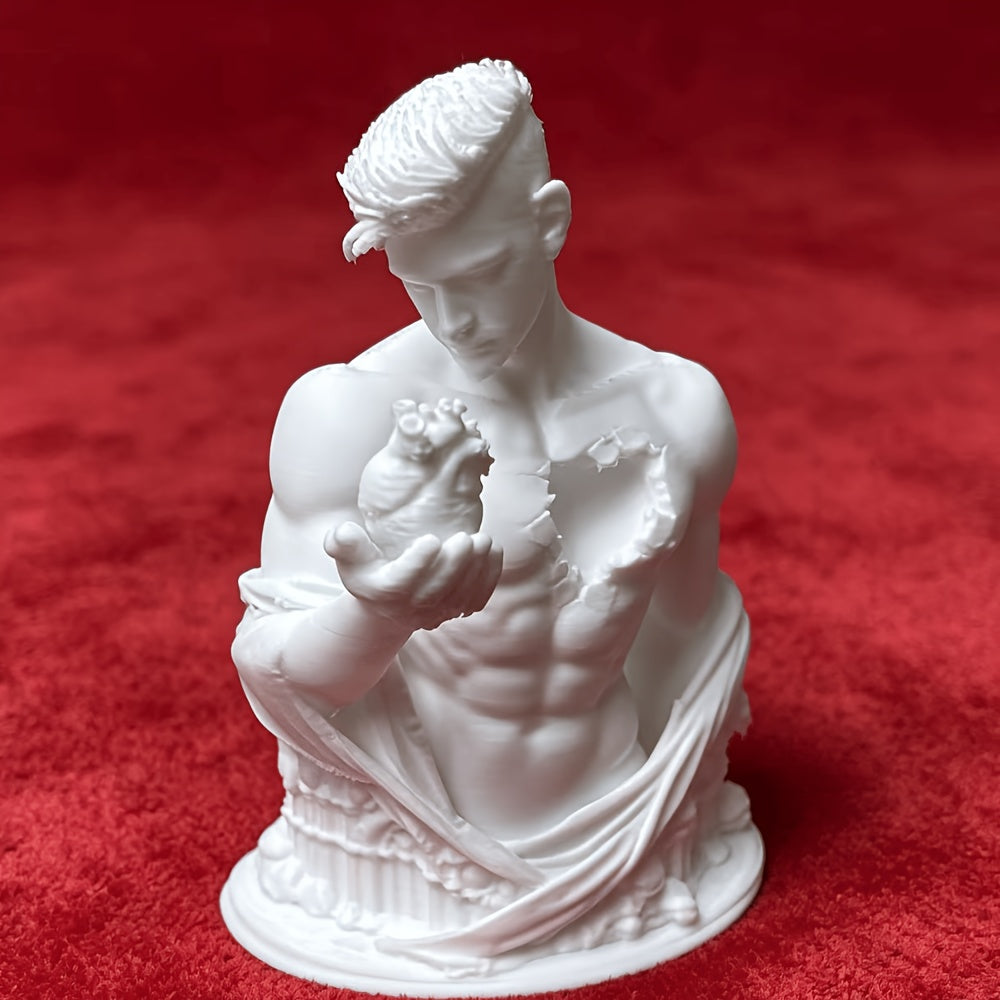 Tnessential Gothic-style Realistic Male Torso Sculpture 3D Decor
