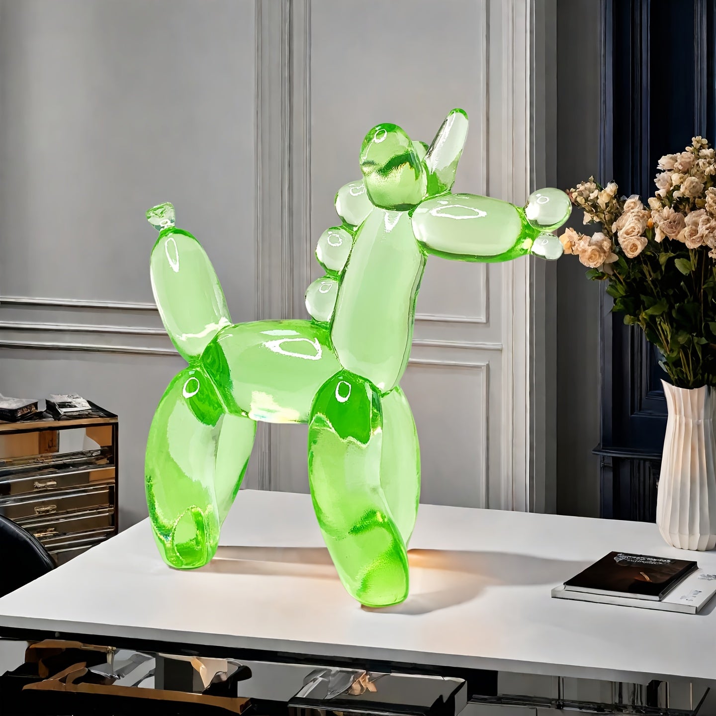 Tnessential Charming and Adorable Transparent Balloon Unicorn Resin 3D Decor