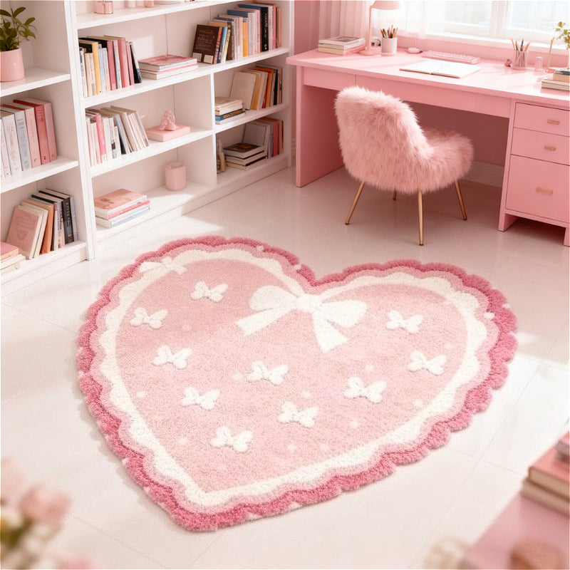 PINK HEART 5 RUG view 3