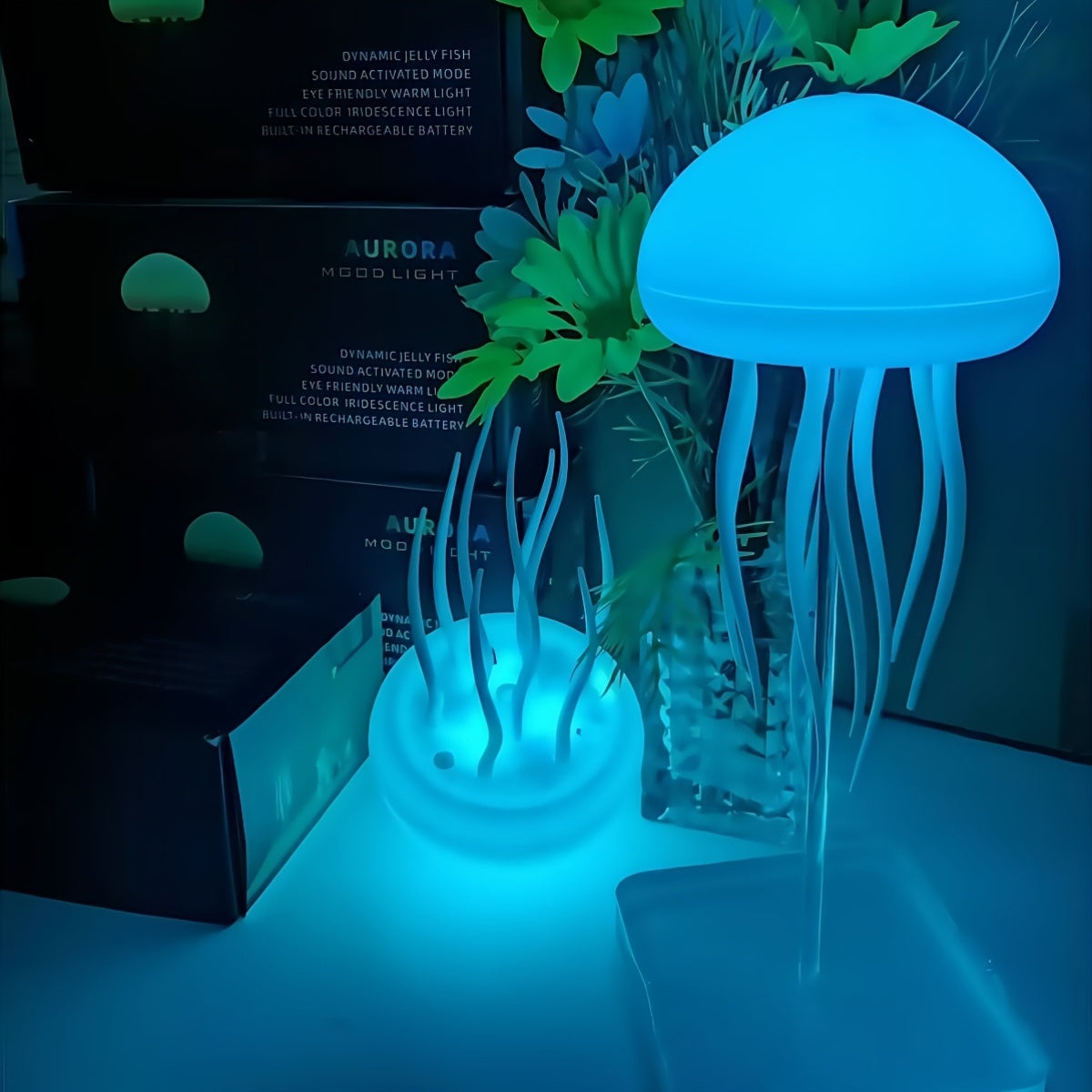 Tnessential Latest Popular Voice-controlled Jellyfish Lamp in 2026 3D Decor