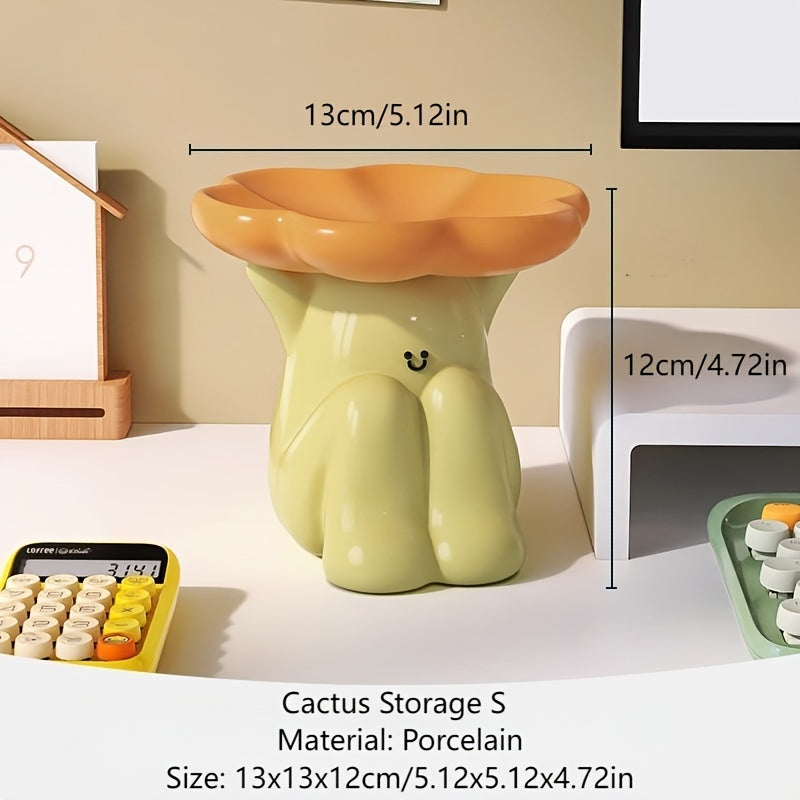 Tnessential Cactus Ceramic Decorative Piece 3D Decor