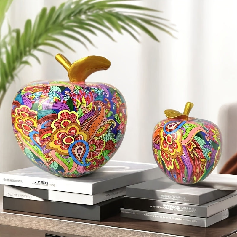 Tnessential Vibrant Apple Figurine 3D Decor