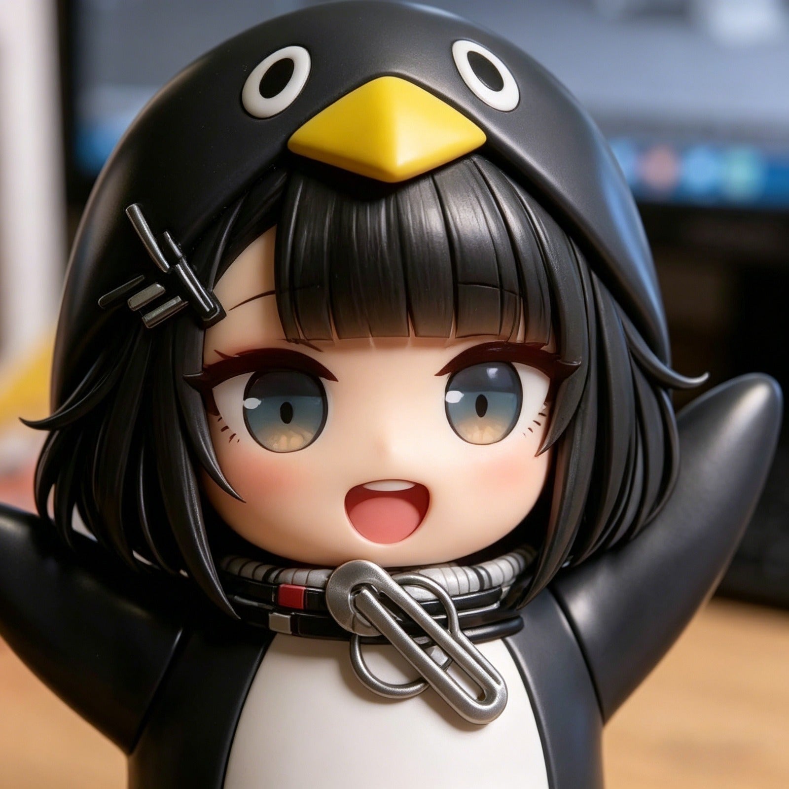 Tnessential Guguga Gagaga Anime Character Statue Figure Model Car 3D Decor