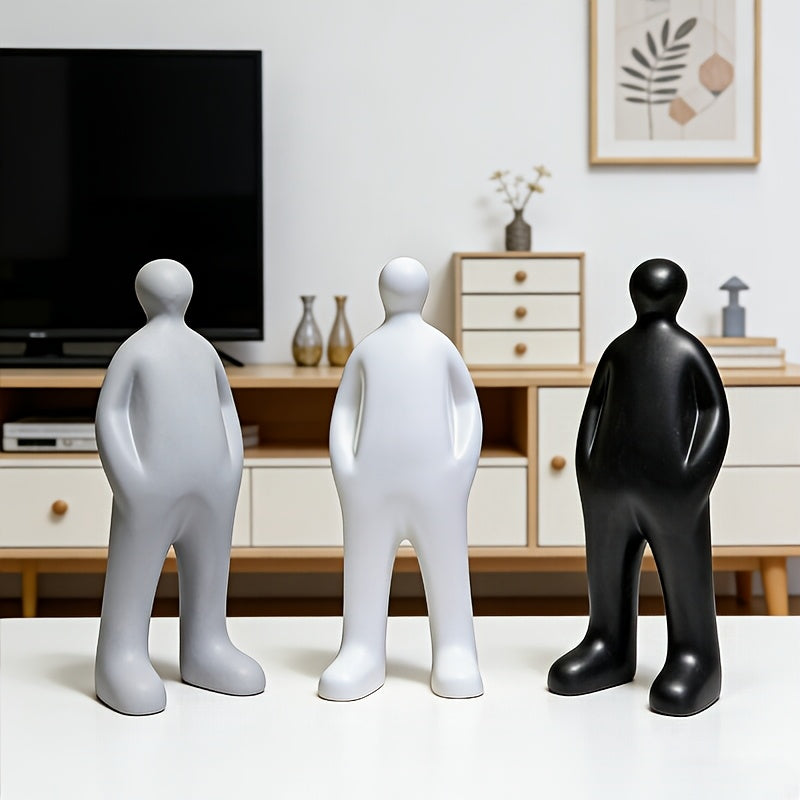 Tnessential Modern Art Abstract Walker Figure Resin Ornament 3D Decor