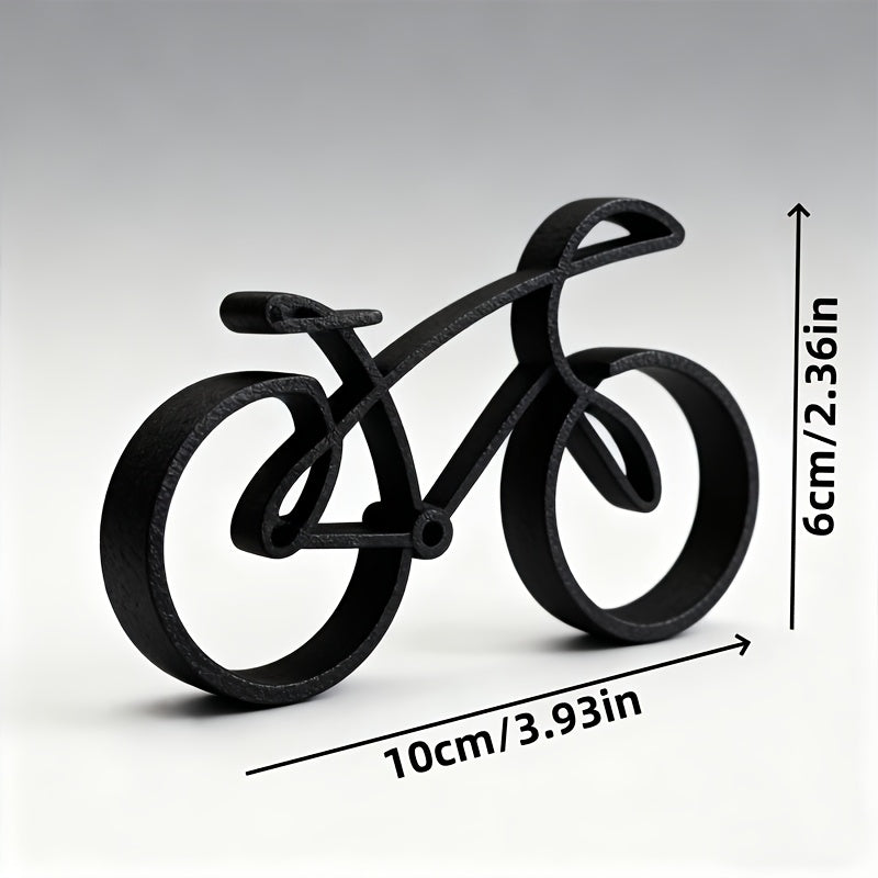 Tnessential Minimalist Bicycle Sculpture Wire Frame Style 3D Decor
