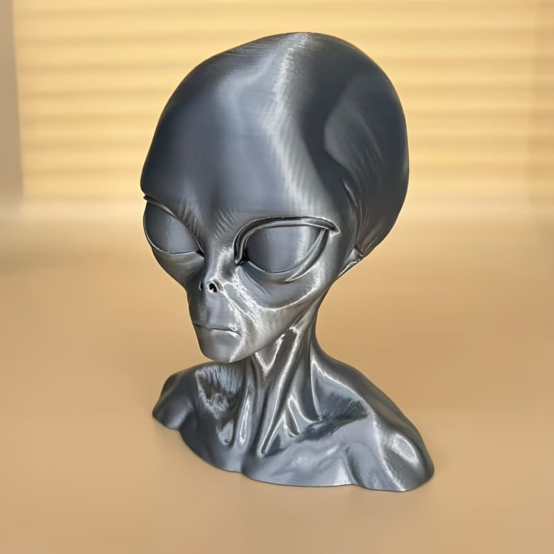 Tnessential Alien Bust Sculpture Statue 3D Decor