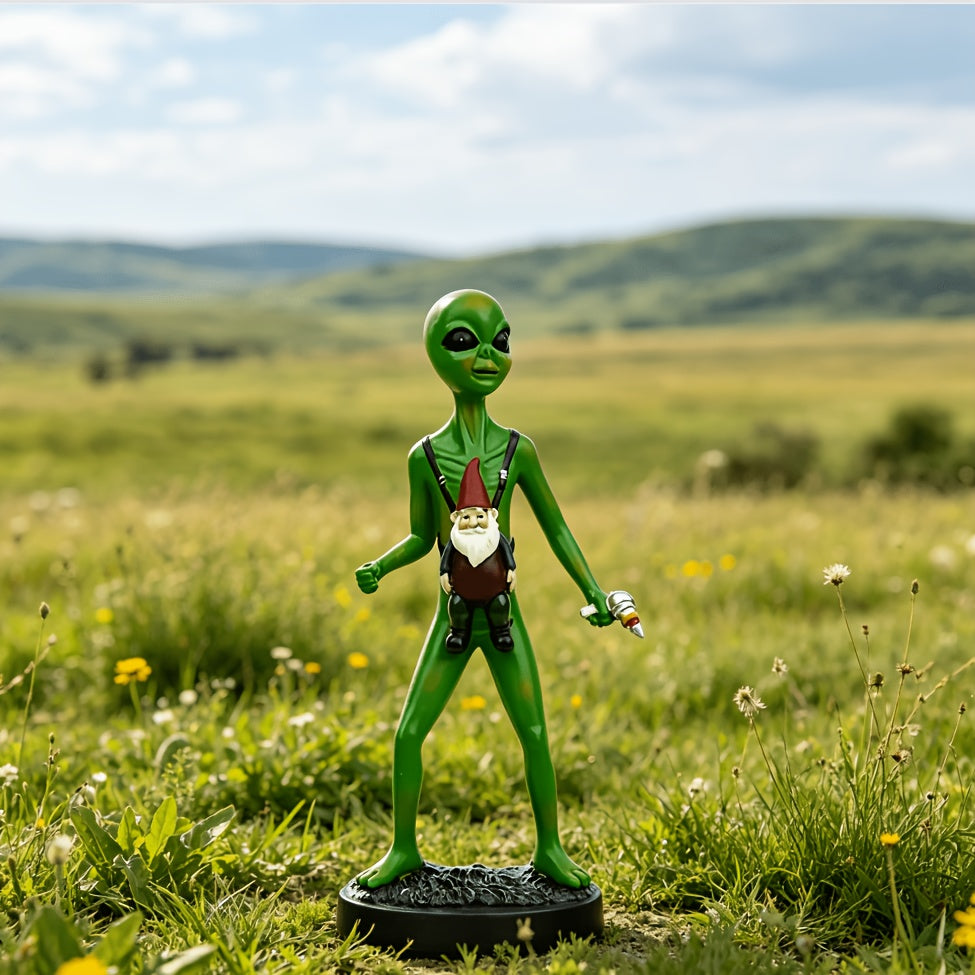 Tnessential Alien Statue Resin Figure 3D Decor