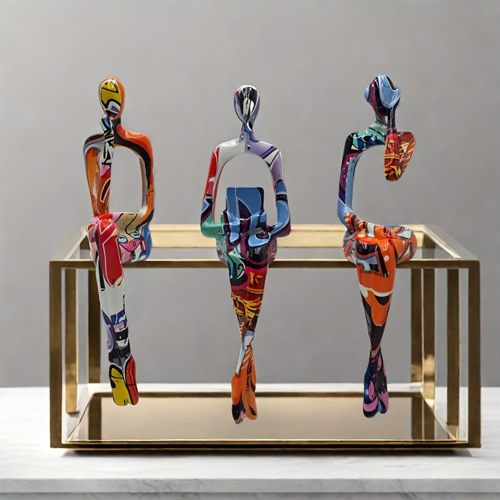 Tnessential Graffiti Color Abstract Resin Statue 3D Decor