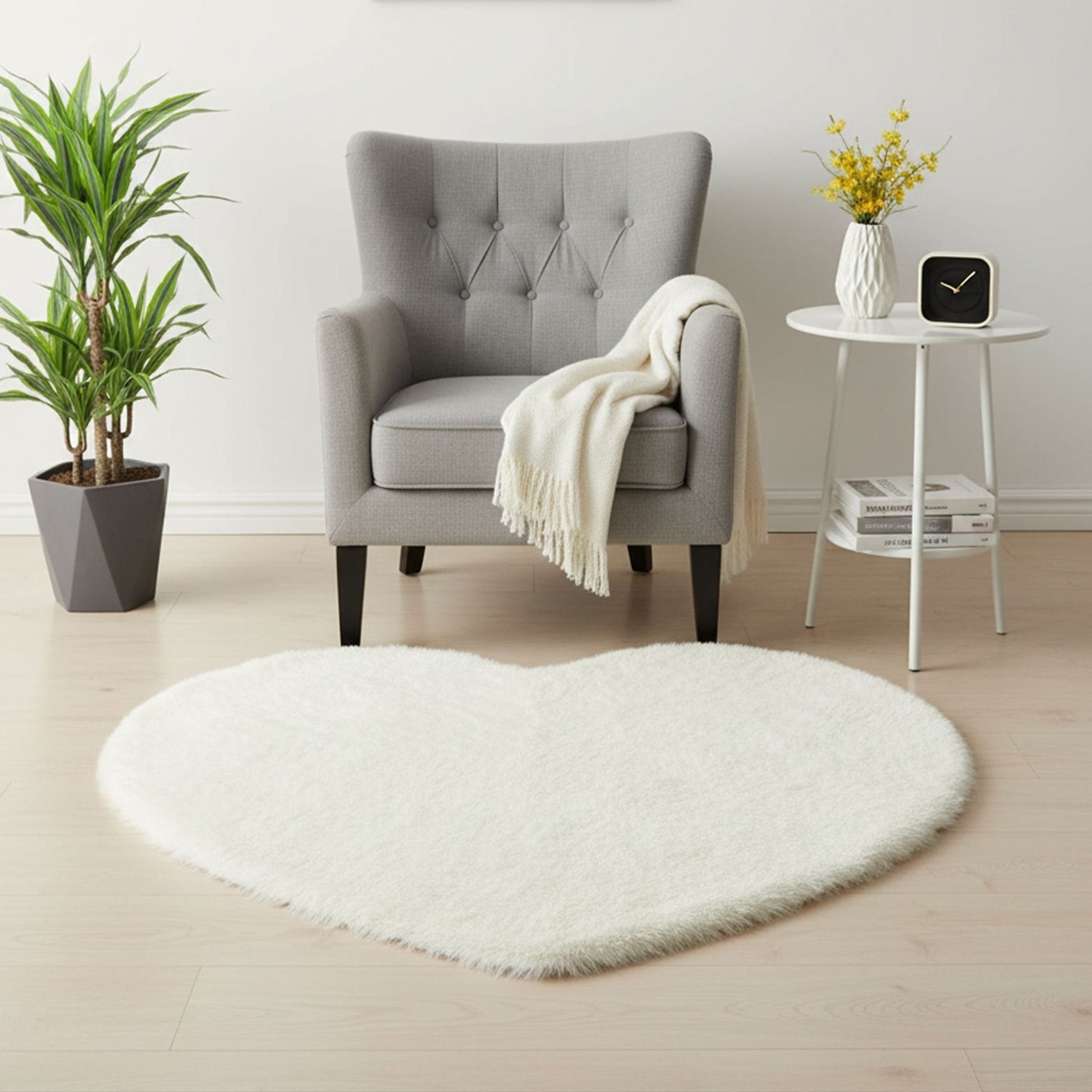 BROWN RABBIT RUG view 2