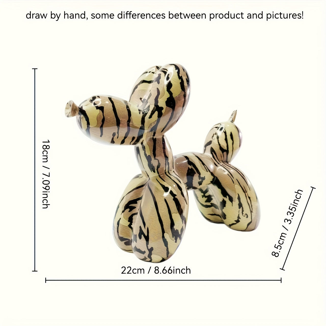 Tnessential Modern Abstract Dog Statue 3D Decor