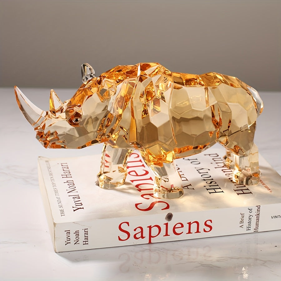 Tnessential Transparent Resin Feng Shui Galloping Horse 3D Decor
