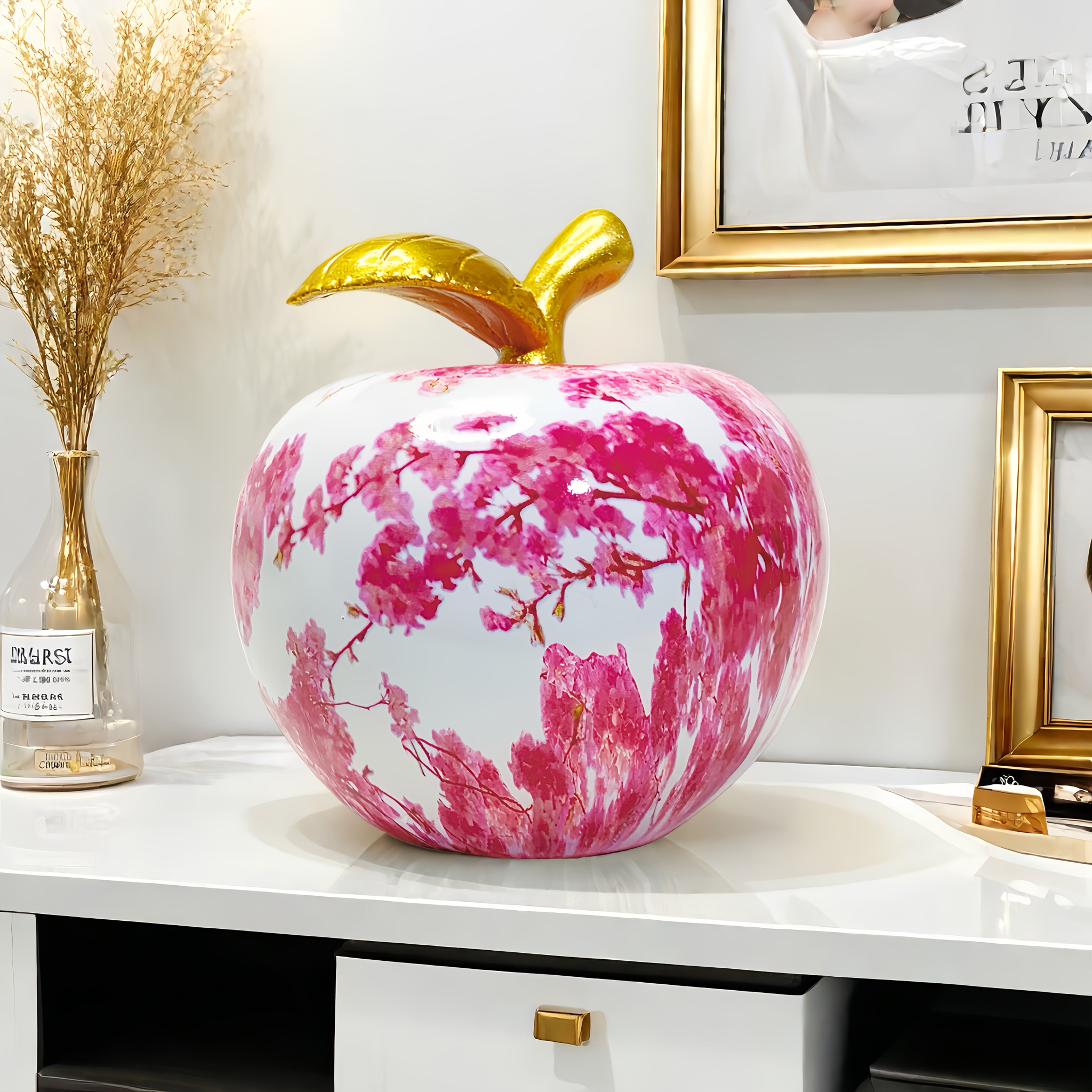 Tnessential Pink Cherry Blossom Apple Ornament 3D Decor