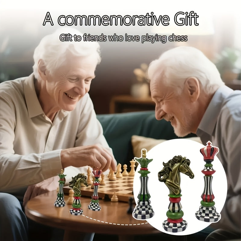 Tnessential Nordic Style Chess Piece Statues Decor 3D Decor