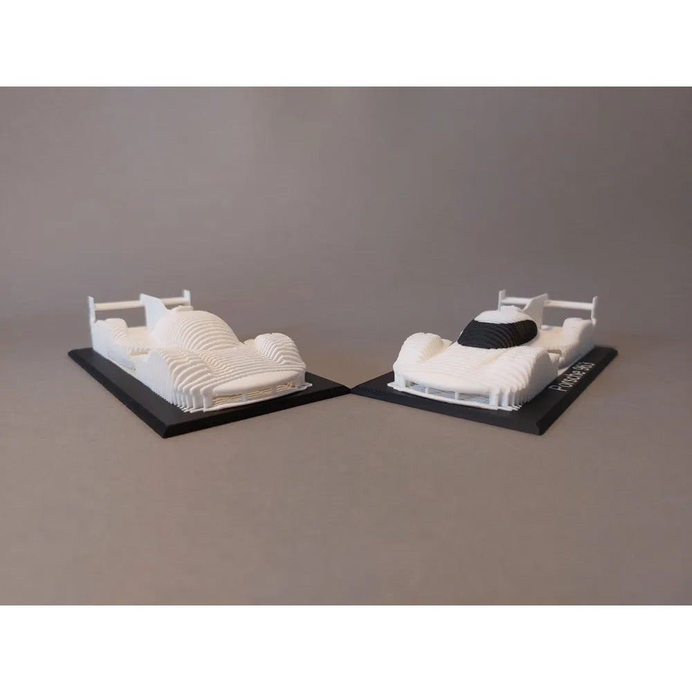 Tnessential Layered Artistic Design Sculpture of a Racing Car 3D Decor