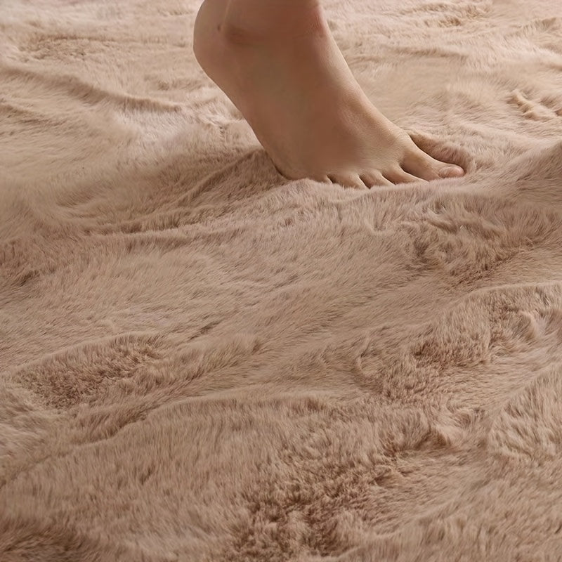 BEIGE RABBIT RUG view 9