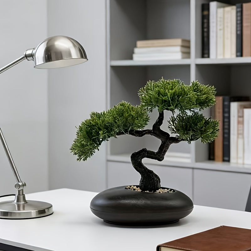 Tnessential High-end Simulation Welcoming Pine Bonsai 3D Decor