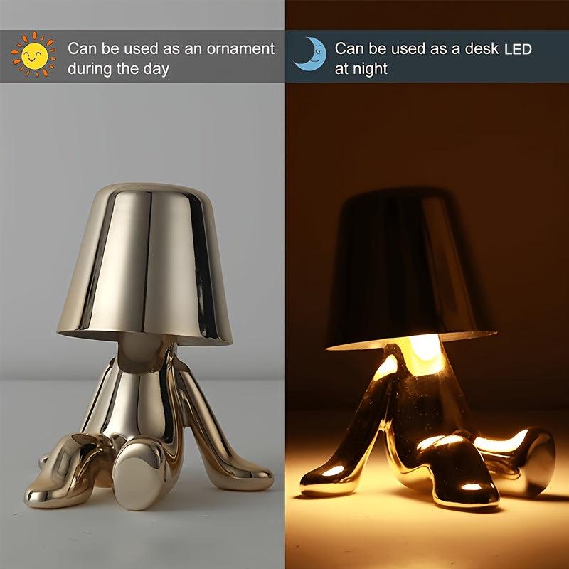Tnessential Thinker Statue LED Night 3D Decor