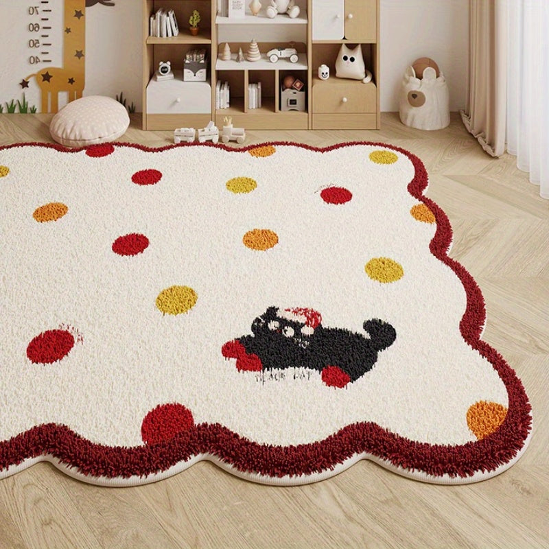 RED IRREGULAR 3 RUG view 2