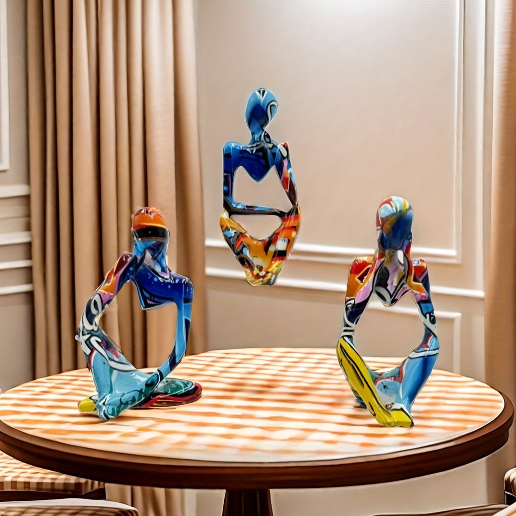 Tnessential Statue of an Abstract Thinker 3D Decor