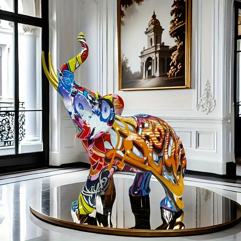 Tnessential Creative Elephant Decoration Creative Statue 3D Decor