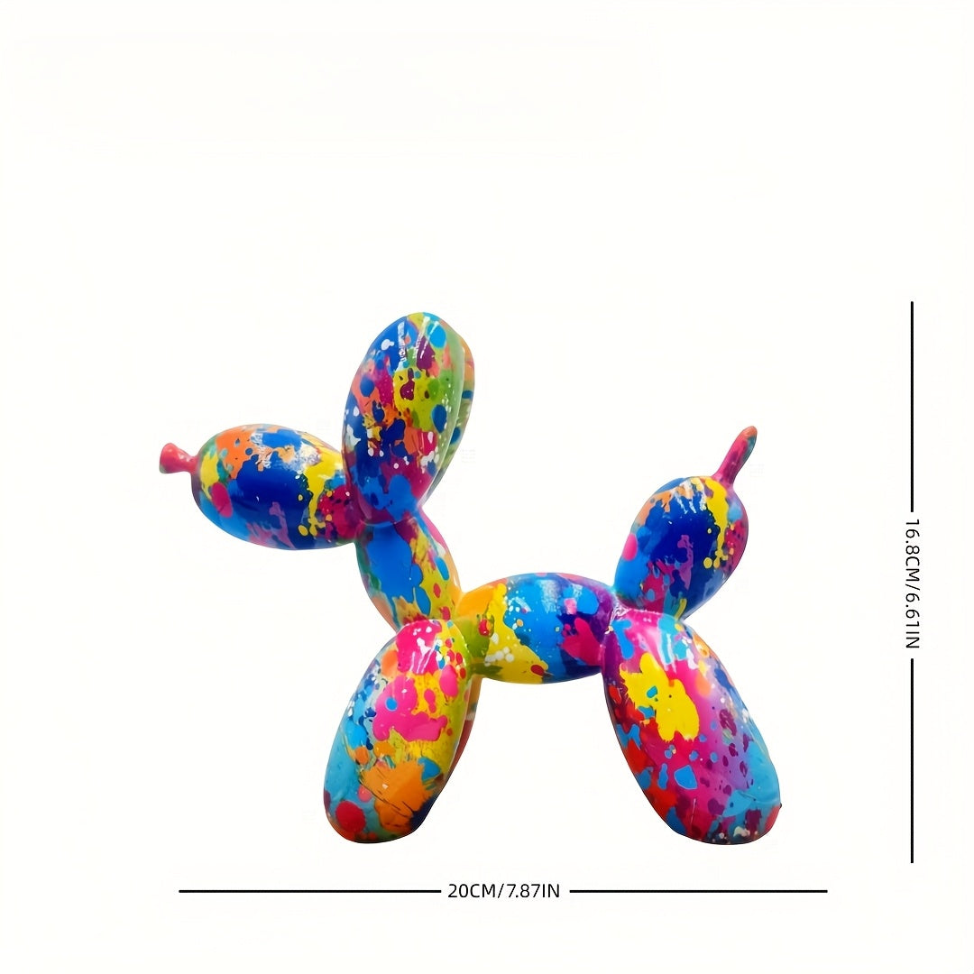 Tnessential Collectible Figurines 1pc Colorful Balloon Dog Sculpture 3D Decor