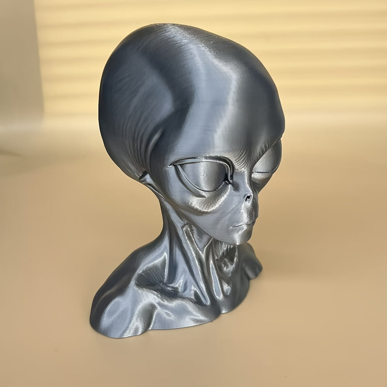 Tnessential Alien Bust Sculpture Statue 3D Decor