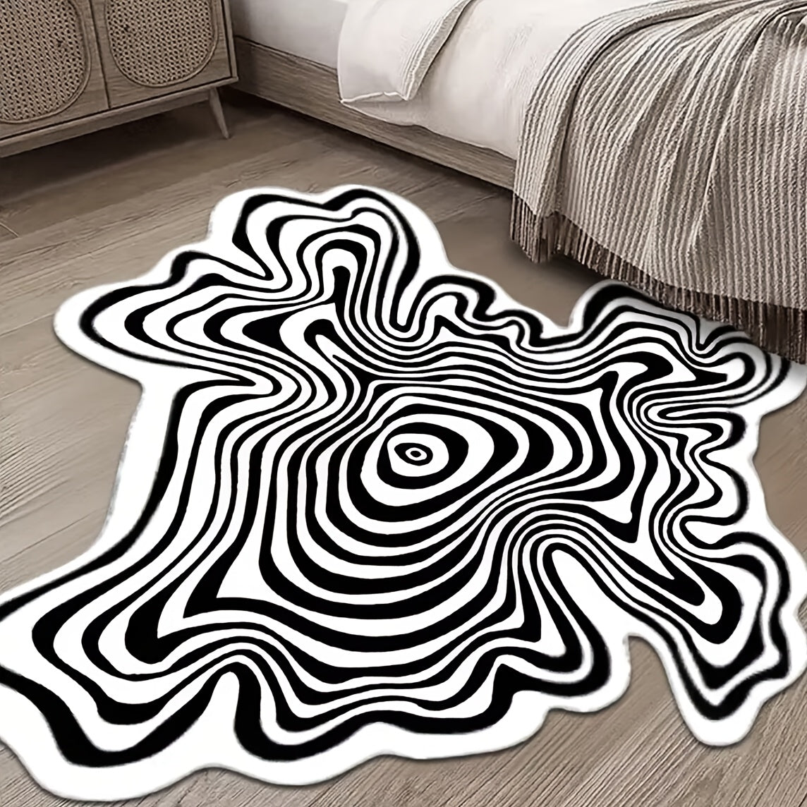 WHITE ROUND RUG view 2