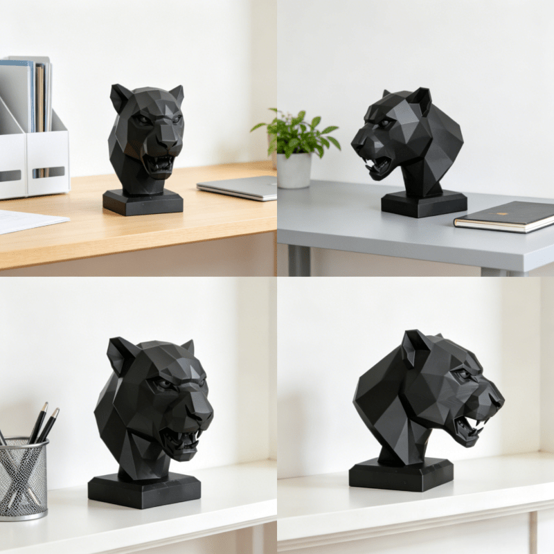 Tnessential Minimalist Geometric Cheetah Ornament 3D Decor