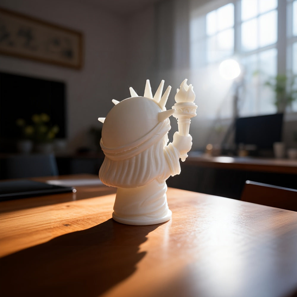 Tnessential Cat Statue of Liberty Figurine Creative Cartoon 3D Decor