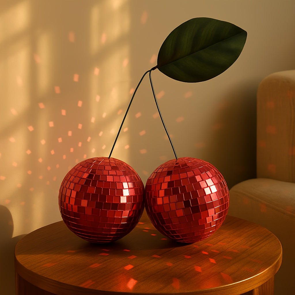Tnessential Cherry Disco Party Decoration 3D Decor