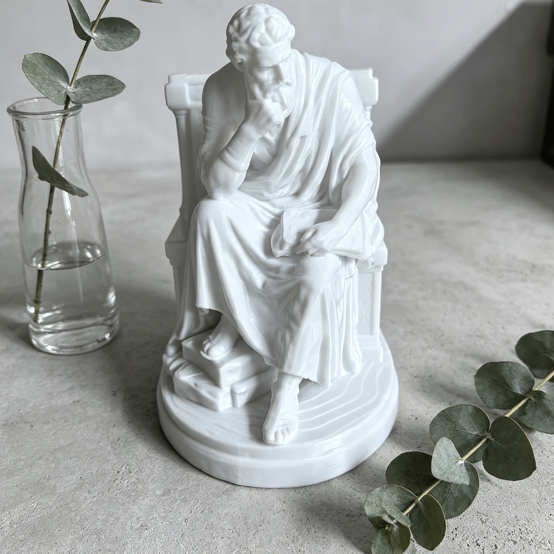 Tnessential Vintage Philosopher Statue 3D Decor