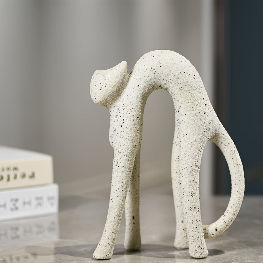Tnessential Abstract Cat Figurines 3D Decor