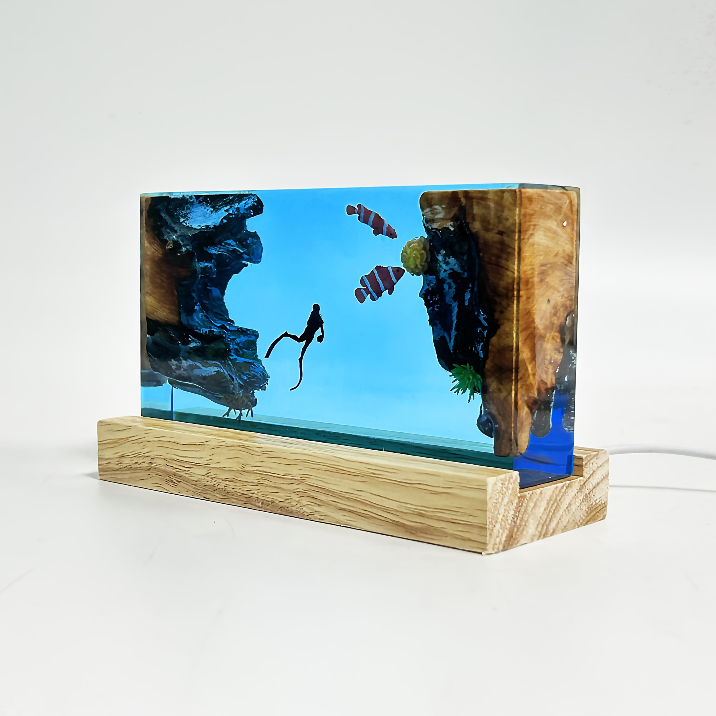 Tnessential Handcrafted Ocean Resin Art Pieces 3D Decor