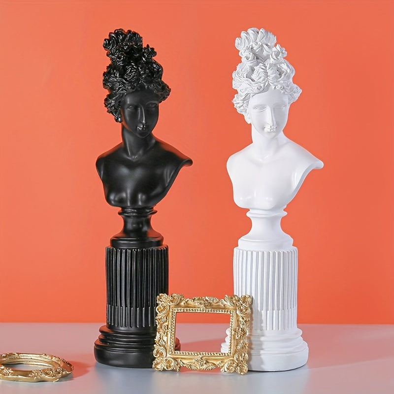 Tnessential Nordic Venus Resin Head Sculpture 3D Decor