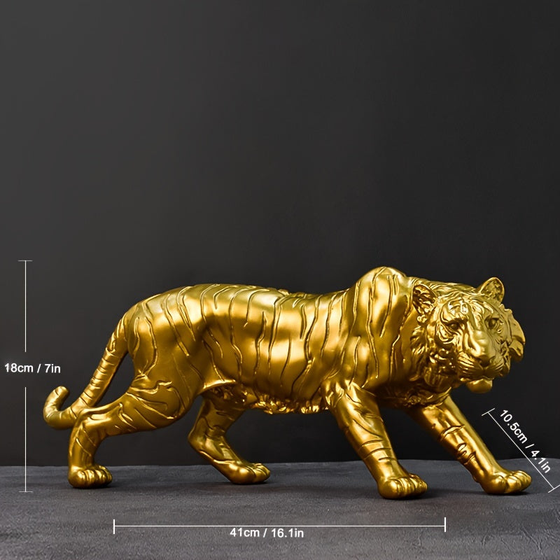 Tnessential Resin Tiger Home Statue Ornament 3D Decor