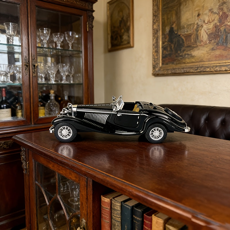 Tnessential Simulation 1:28 Alloy Retro Car Ornaments Artwork 3D Decor