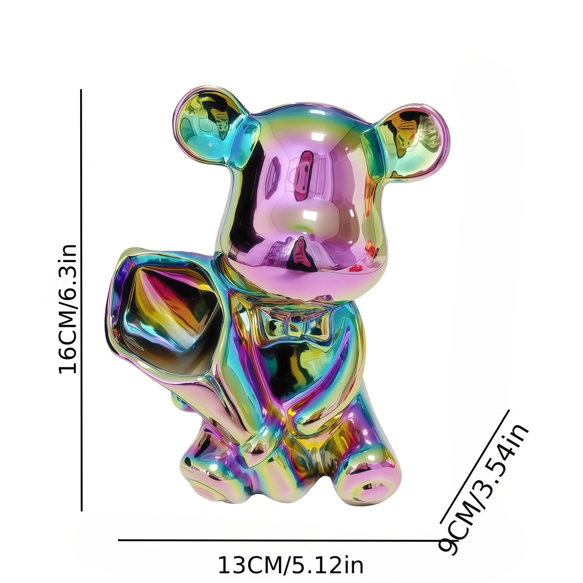 Tnessential Exquisite Bear with Bouquet Valentine's Day 3D Decor