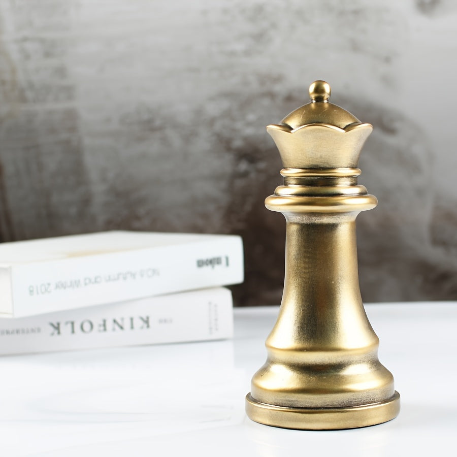 Tnessential Resin Chess King Decorative Piece: Indoor and Outdoor Use 3D Decor