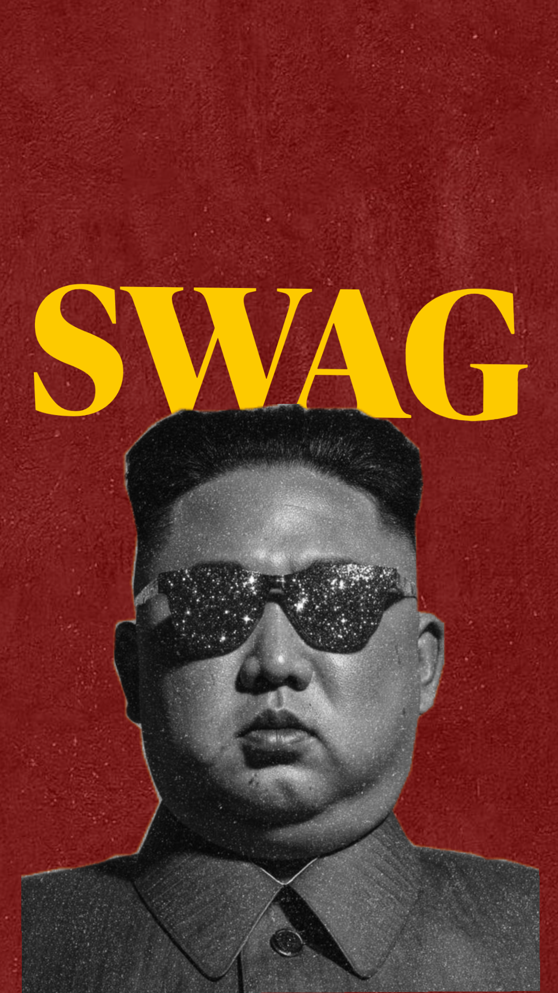 FUNNY SUPREME SWAG KIM JONG UN CANVAS POSTER