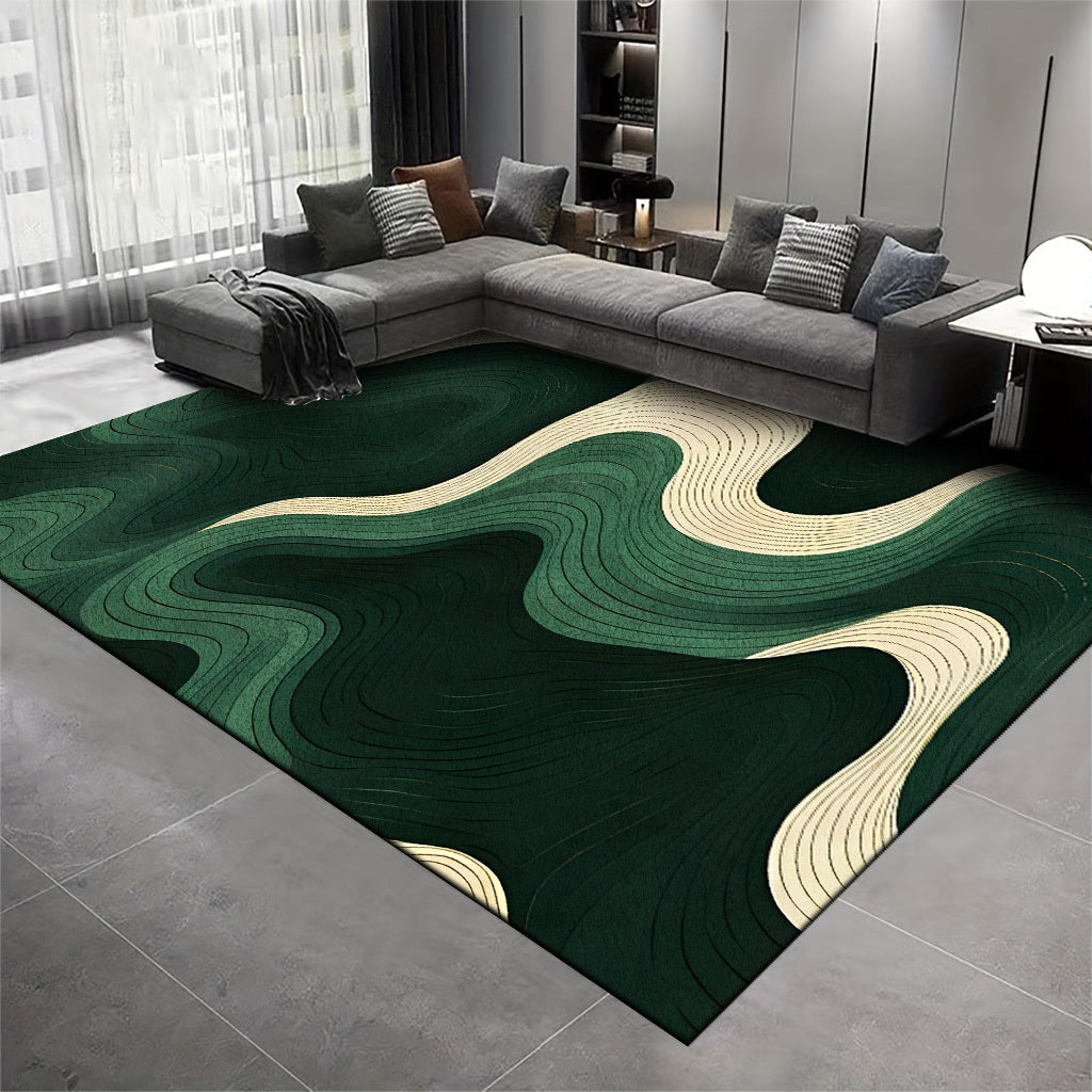 GREEN WAVE RUG view 2