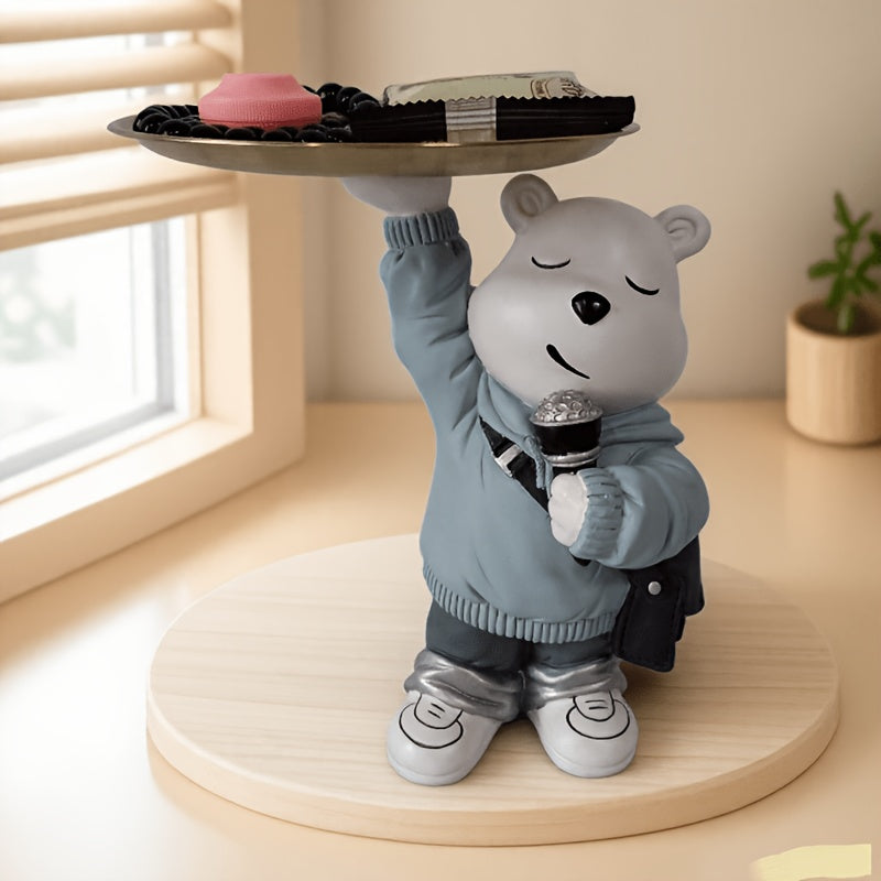 Tnessential Violent Bear Decorative Tray Storage Box 3D Decor