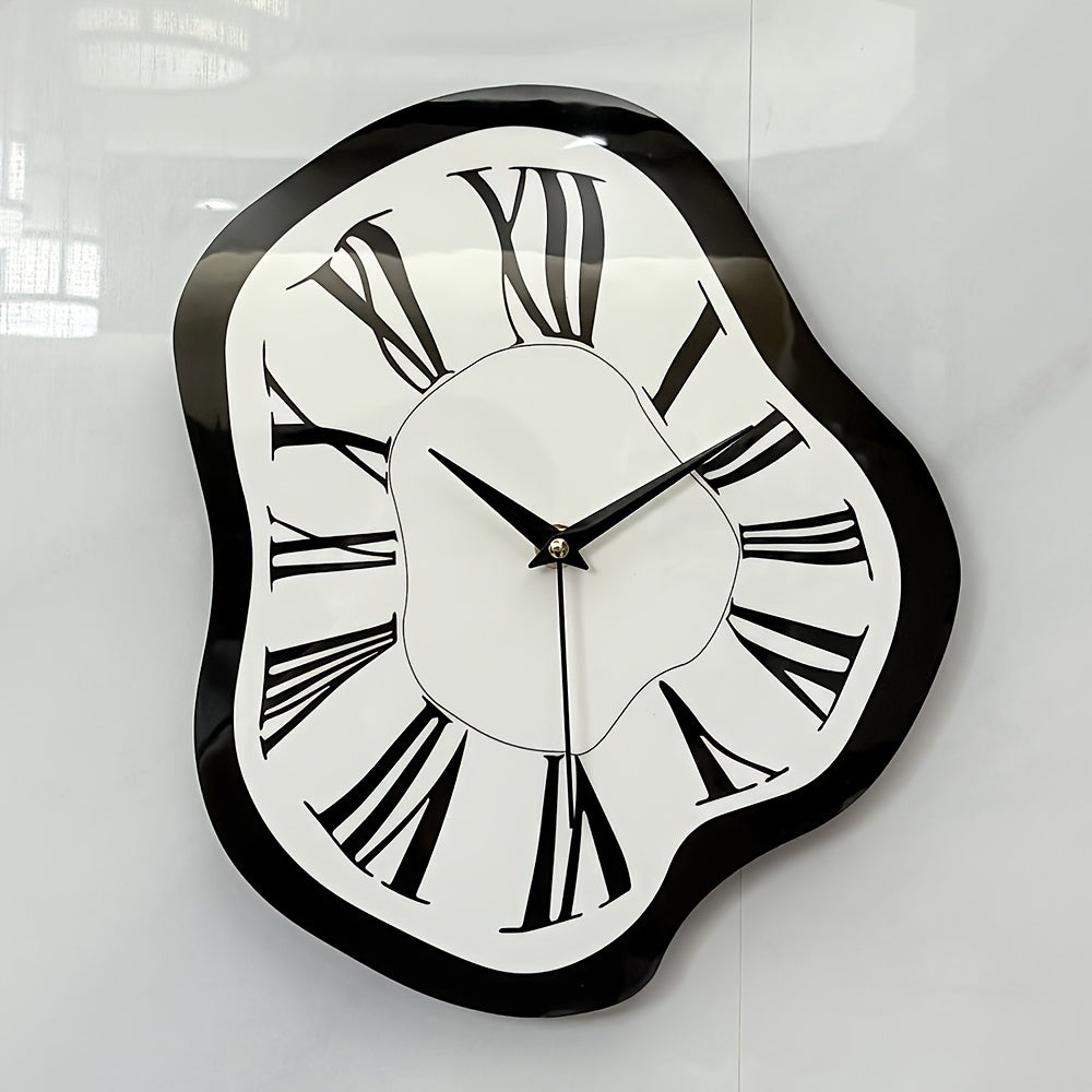 Tnessential Nordic Distorted Deformation Wall Clock 3D Decor
