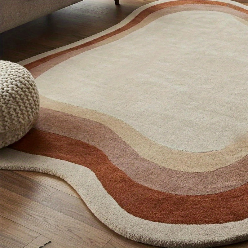 BROWN IRREGULAR 5 RUG view 6