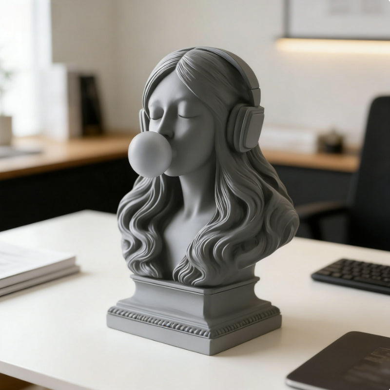 Tnessential Fashionable and Fun Interactive Bust Sculpture 3D Decor